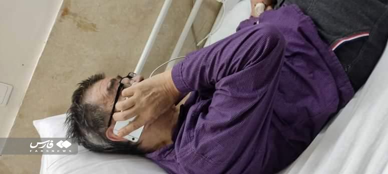 عکس| رضا رویگری در آسایشگاه سالمندان