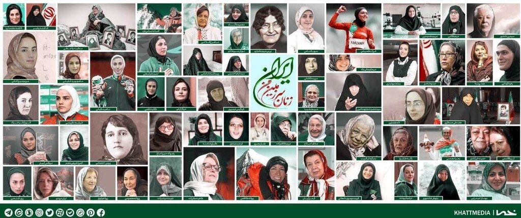 تصاویر زنان در دیوارنگاره جدید میدان ولیعصر تصاویر زنان در دیوارنگاره جدید میدان ولیعصر