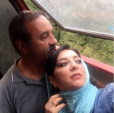 عکس عاشقانه حمیرا ریاضی و علی اوسیوند
