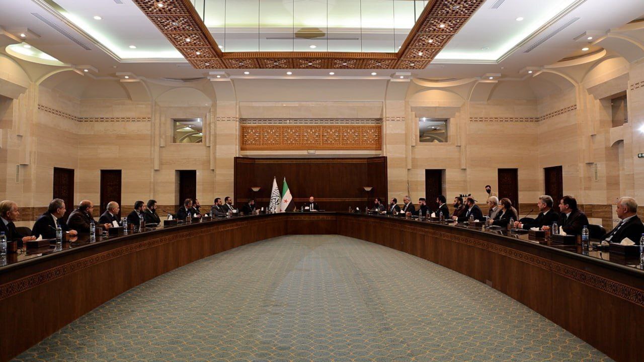 نشست دولت موقت سوریه با وزرای بشار اسد+ عکس