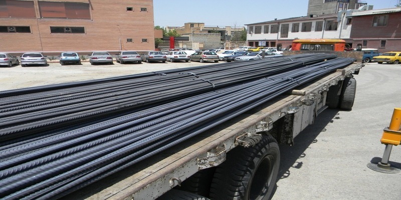 قیمت میلگرد در یک تریلی