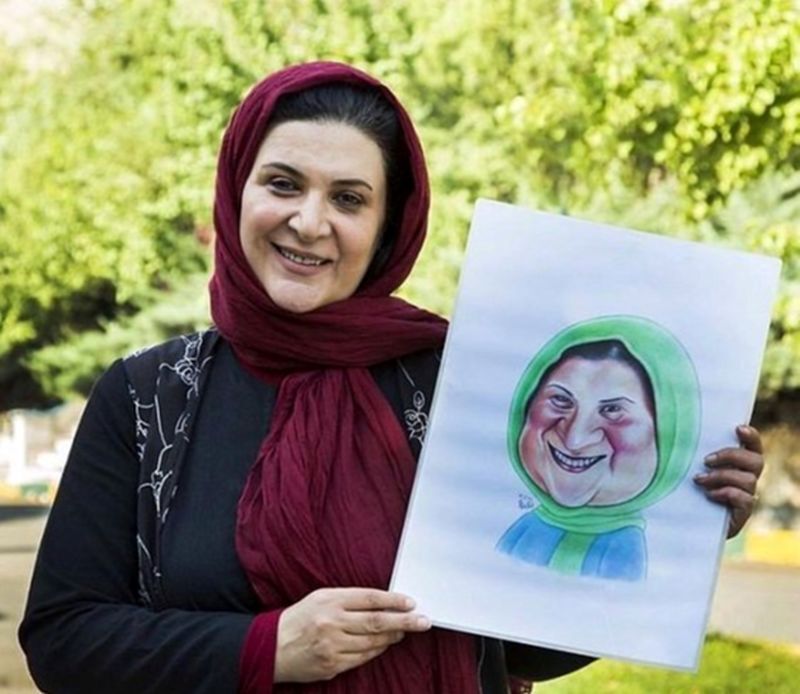 عکس/ کاریکاتور خنده دار و بامزه ریما رامین فر، همای سریال پایتخت
