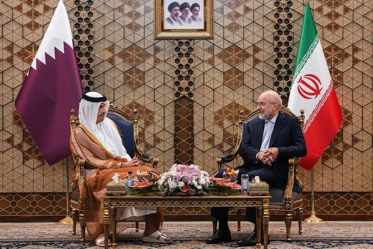 دیدار نخست وزیر قطر با قالیباف